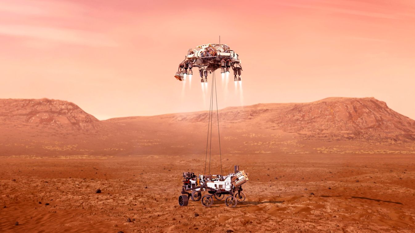 Óriási siker: leszállt a Marson a NASA marsjárója