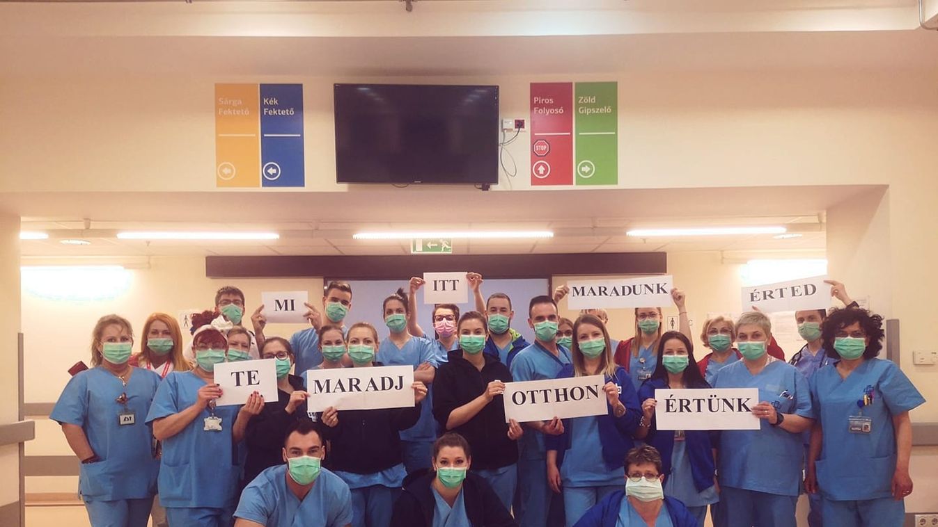 Az SZTE Klinikai Központ Sürgősségi Betegellátó Önálló Osztály dolgozói is azt kérik: maradj otthon!