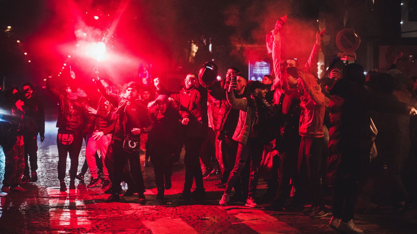 A marokkói drukkerek győzelmi mámora után szétvert francia városok maradtak (videó)