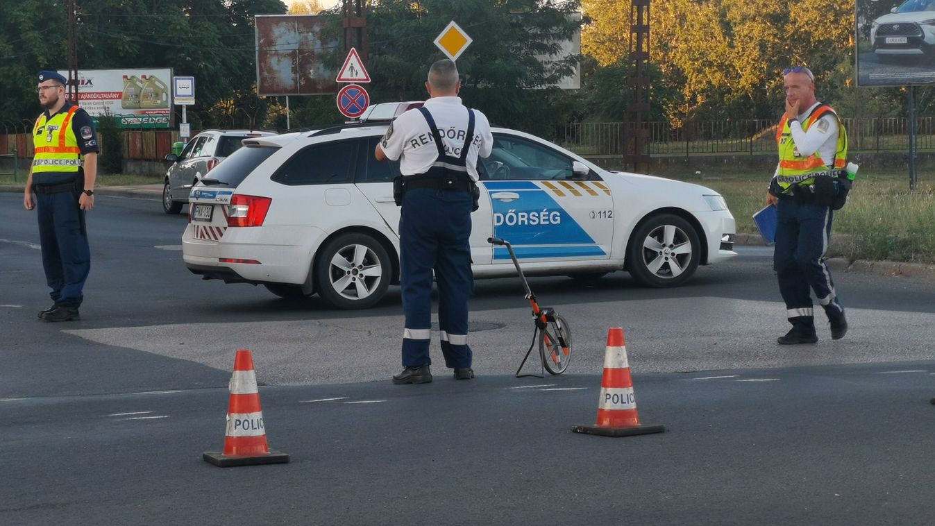 Baleset történt Szegeden a Bajai útnál