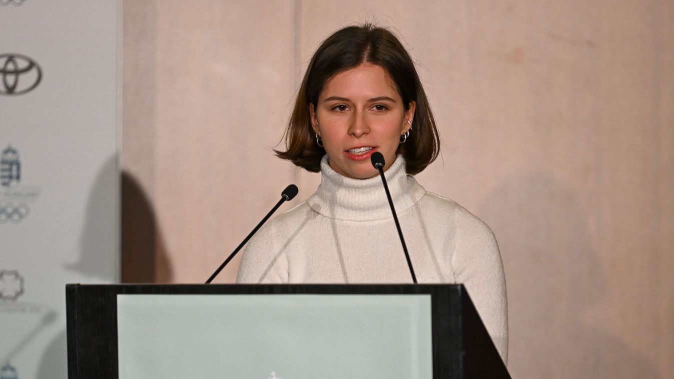 Jászapáti Petra motivációs beszéddel indította útjára a téli ifjúsági olimpiára utazó sportolókat