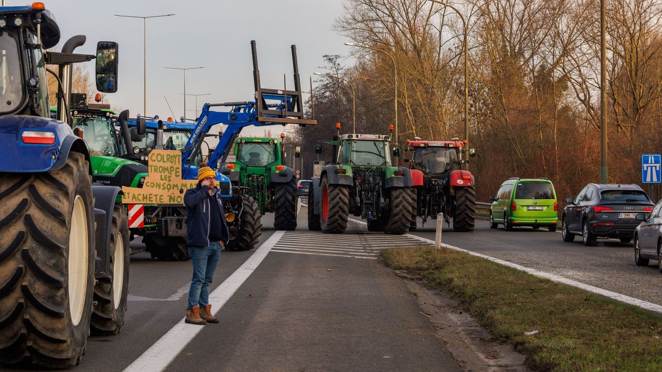 Utcára vonultak a gazdák Belgiumban, a francia és az olasz földművesek is tiltakoznak (videó)
