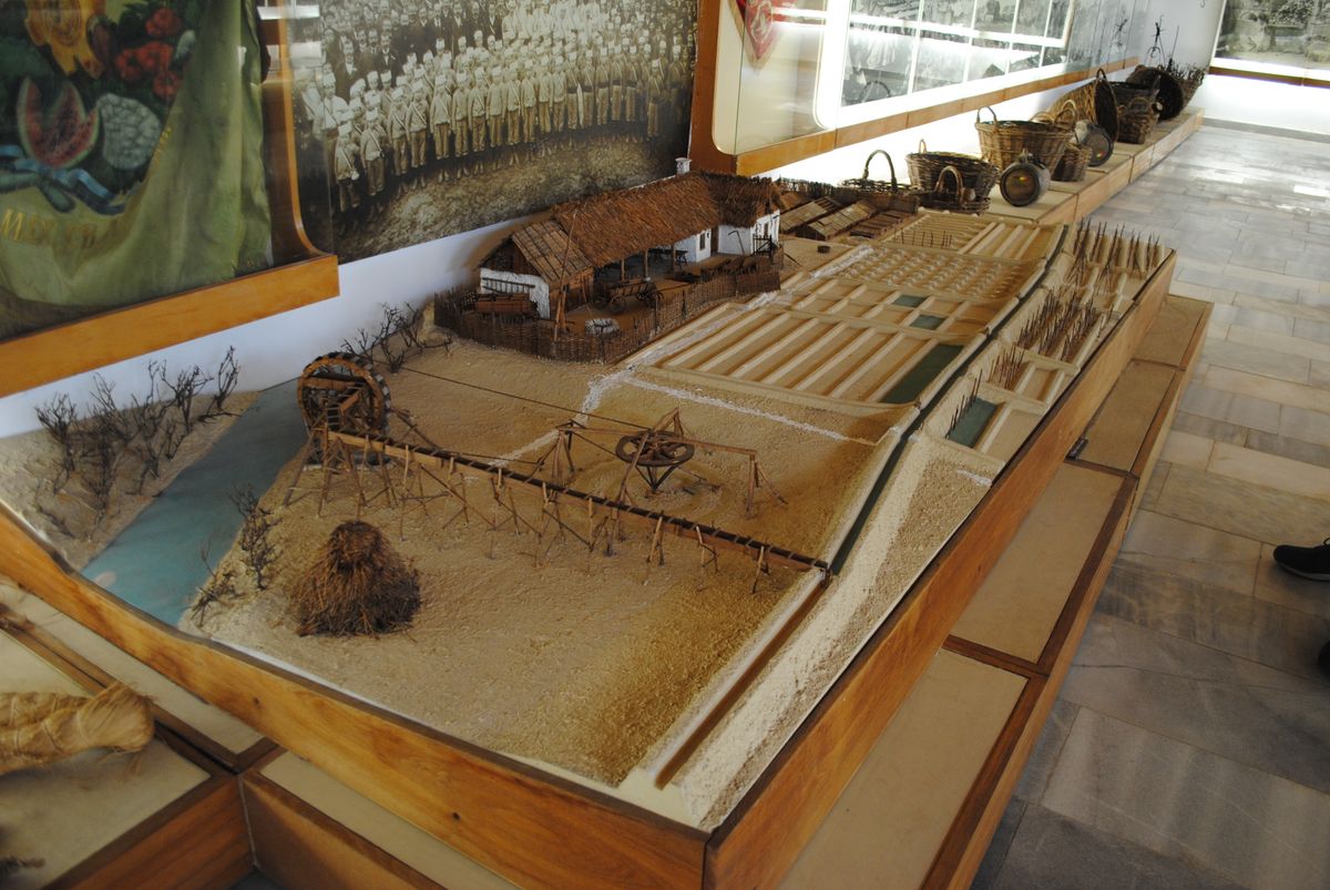 Egy teljes kertészeti telep makettje is látható a ljaskoveci múzeumban. 
Fotó: Mód László