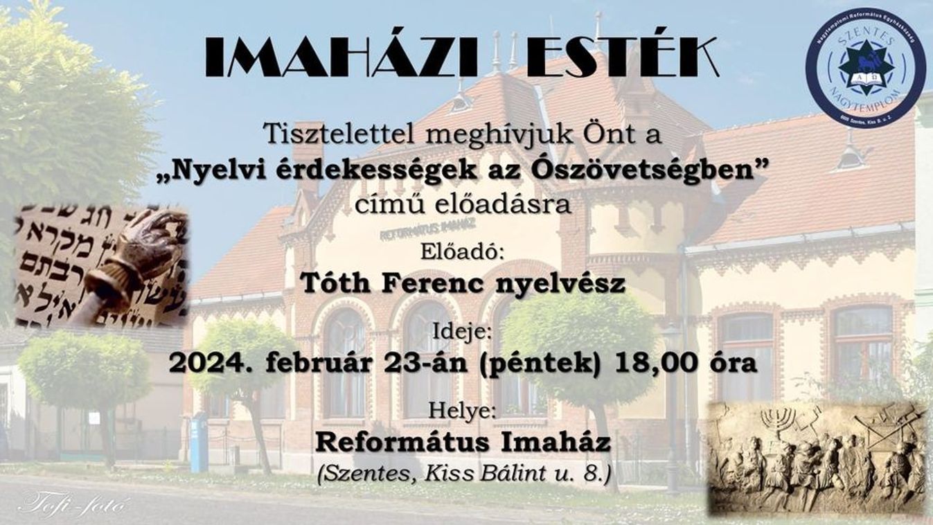 Nyelvészeti előadás az imaházban