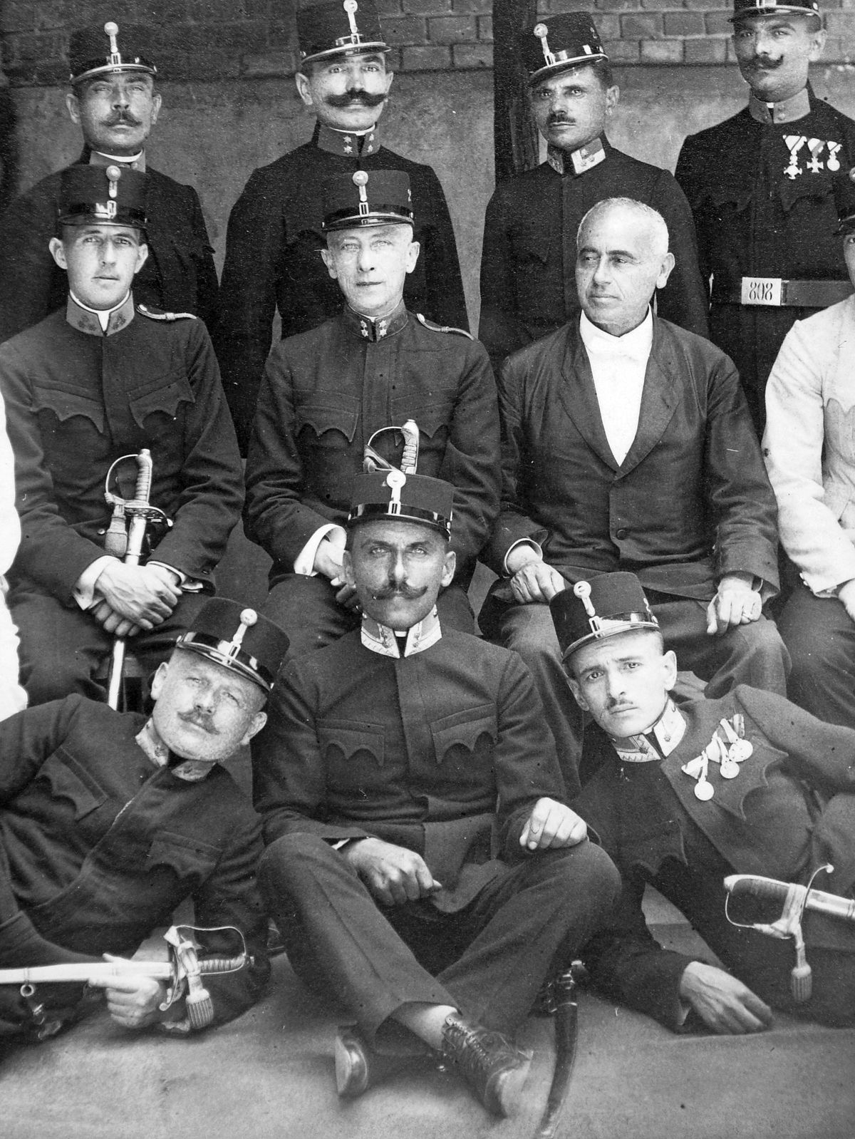 Rendőrök csoportképe 1922-ből. Fotó: Fortepan