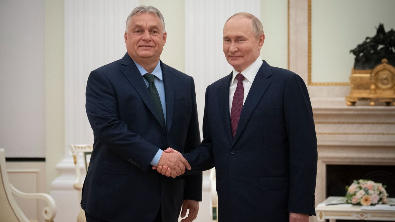 Orbán Viktor a békéről tárgyal az orosz elnökkel Moszkvában (videó)
