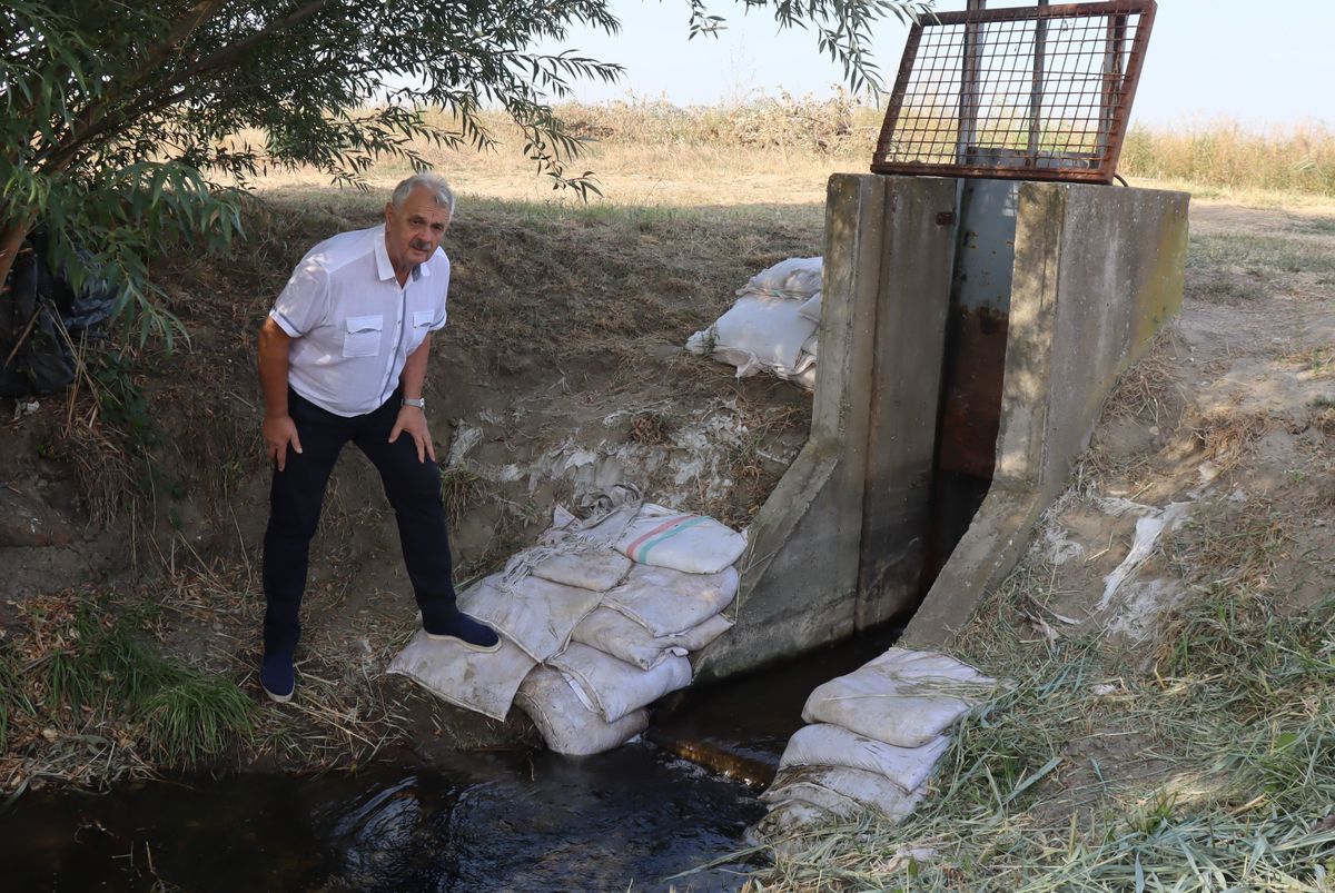 Szirbik Imre polgármester a Vályogos tónál.