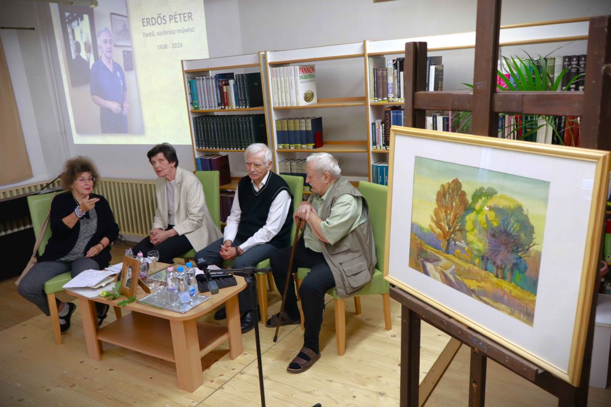 Hézső Ferenc, Erdős Péter festő, Cserjés Katalin