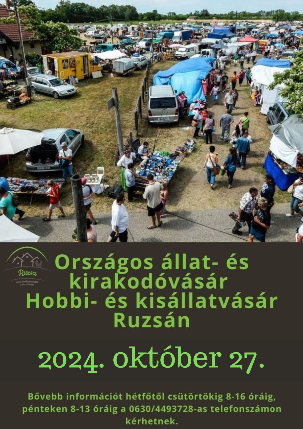 állatvásár, kirakodóvásár, Ruzsa