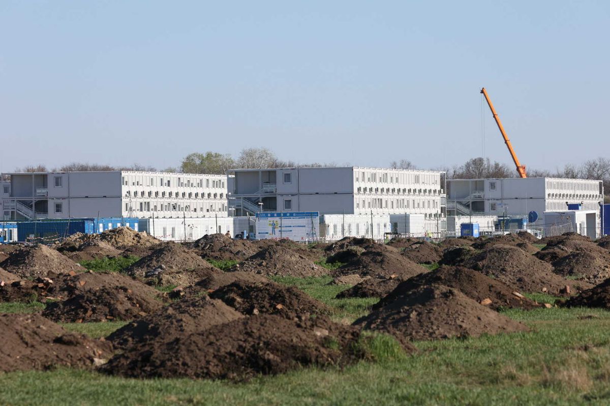 BYD gyár építése