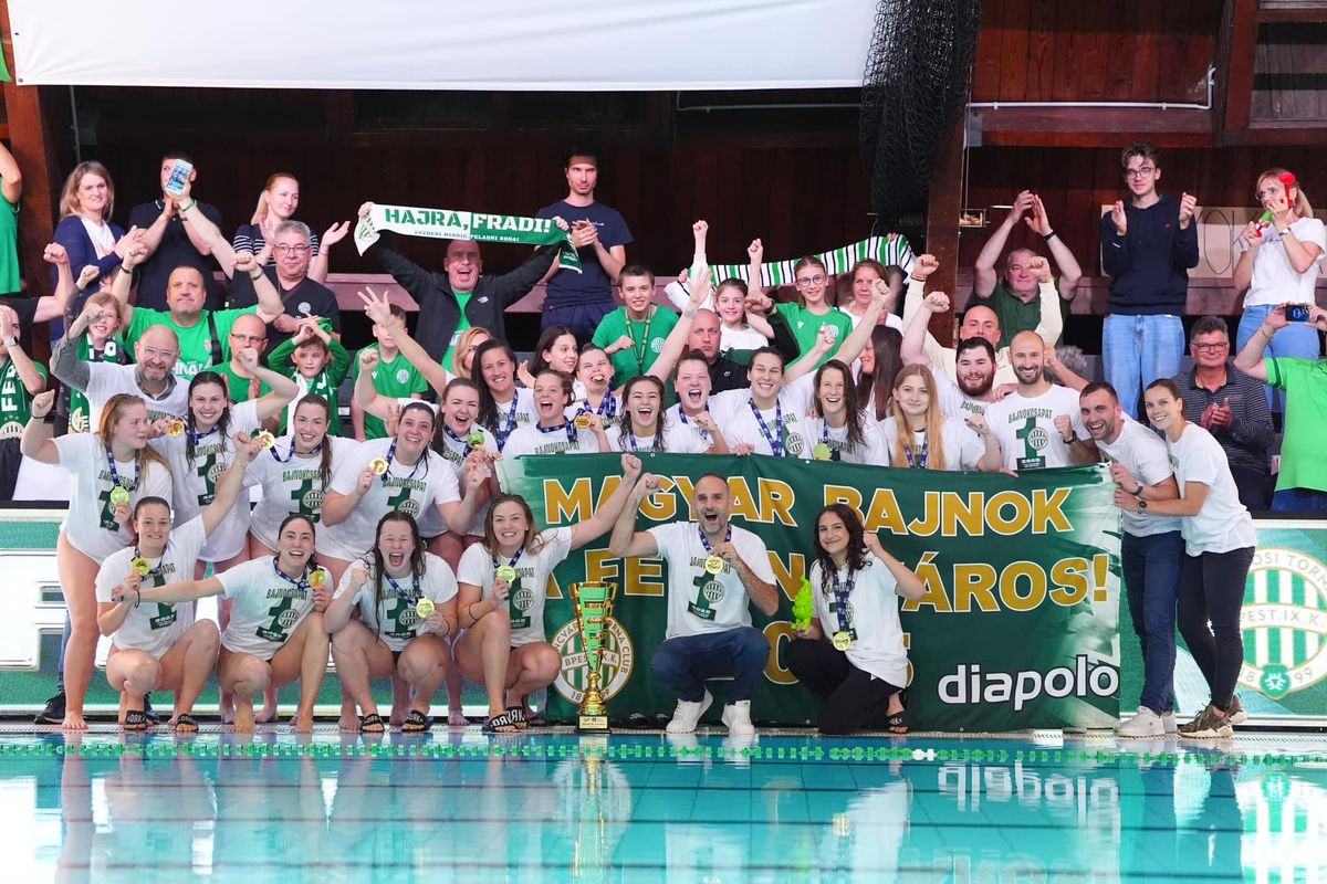 Ferencváros, Matajsz Márk, női vízilabda, nyert bajnokságot