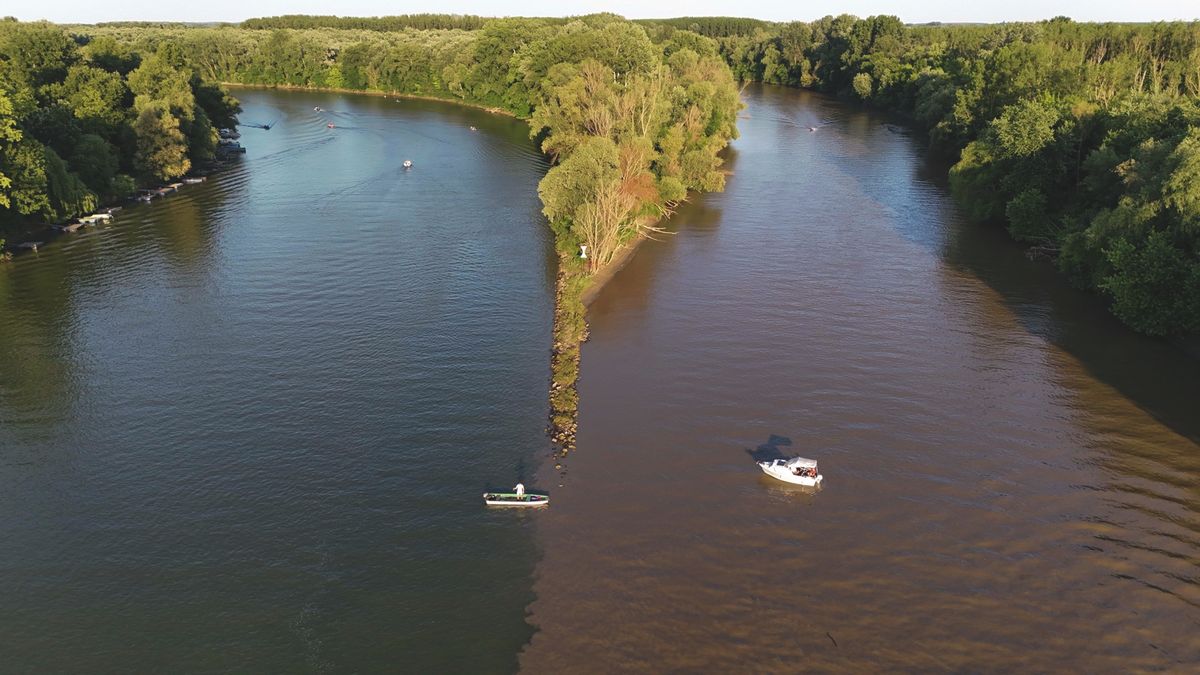 Lenyűgöző felvételen a Tisza és a Maros találkozása – képekkel