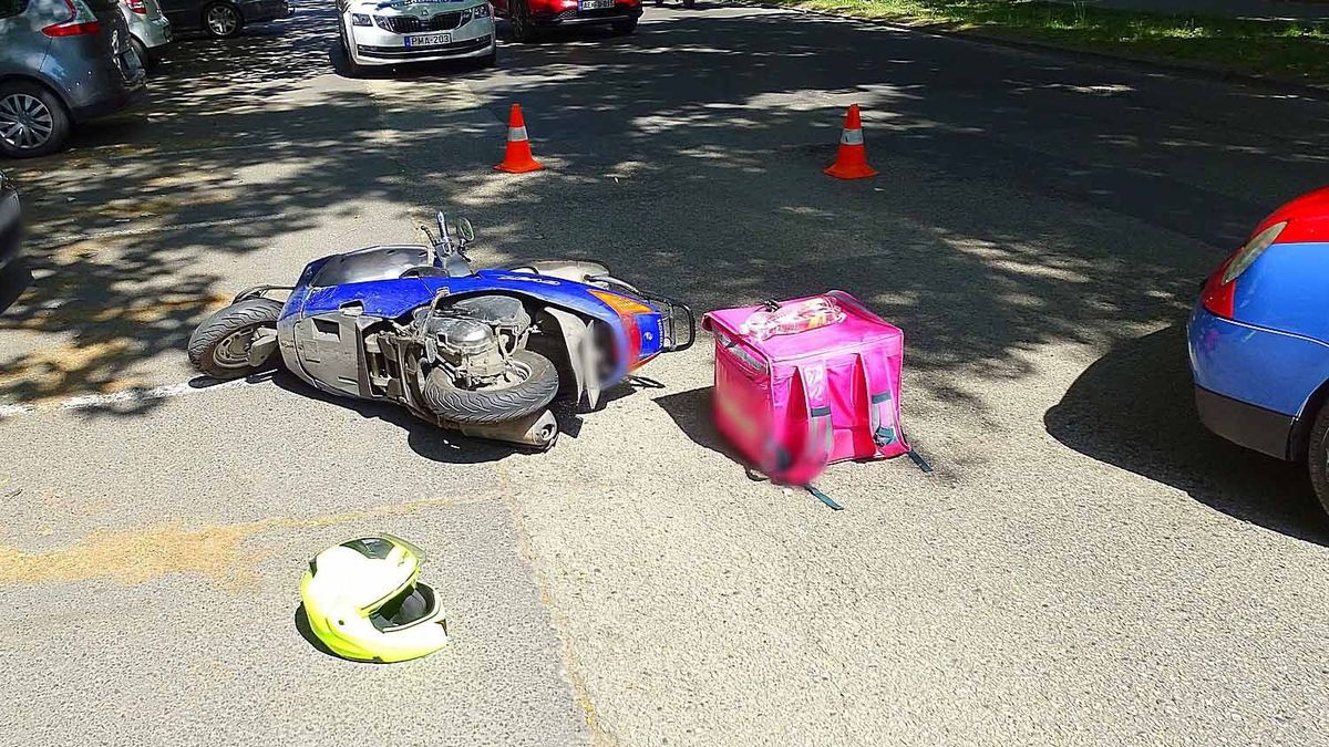 Képeken a szegedi motoros baleset