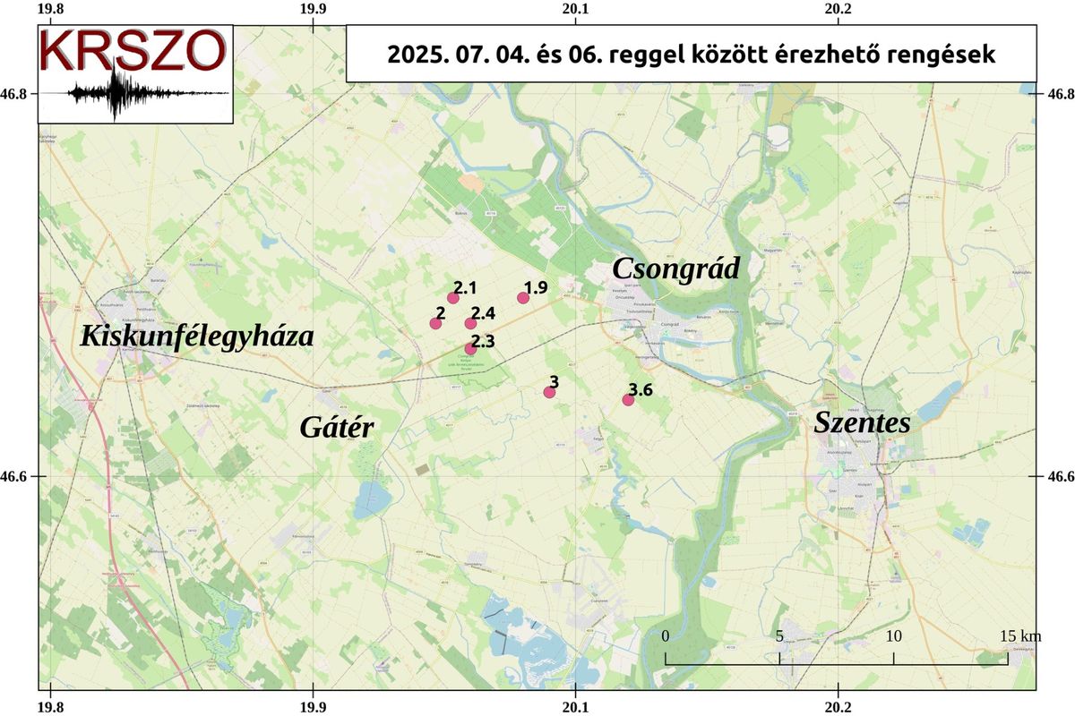 csongrádi földrengés