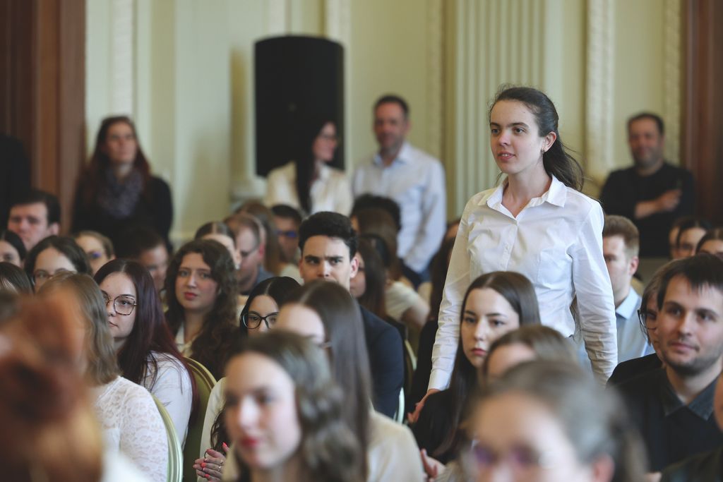 Szeged – 2026.03.24. Zirzen Janka ösztöndíjak átadása az SZTE Rektori dísztermében.
Képen: 
Fotó: Karnok Csaba (KC) – Délmagyarország (DM)