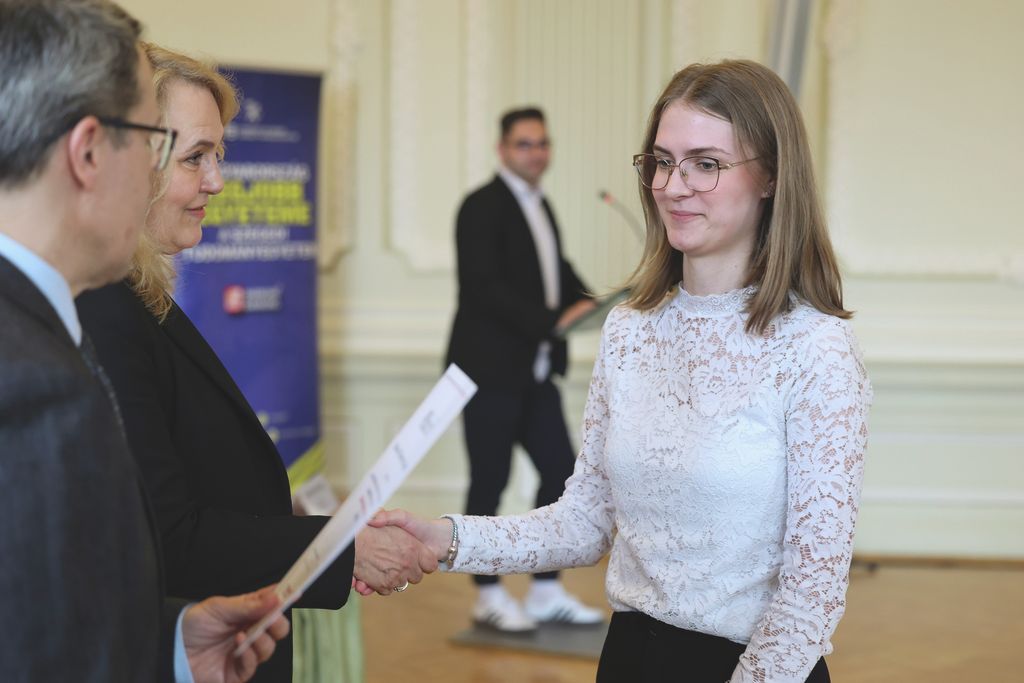 Szeged – 2026.03.24. Zirzen Janka ösztöndíjak átadása az SZTE Rektori dísztermében.
Képen: 
Fotó: Karnok Csaba (KC) – Délmagyarország (DM)