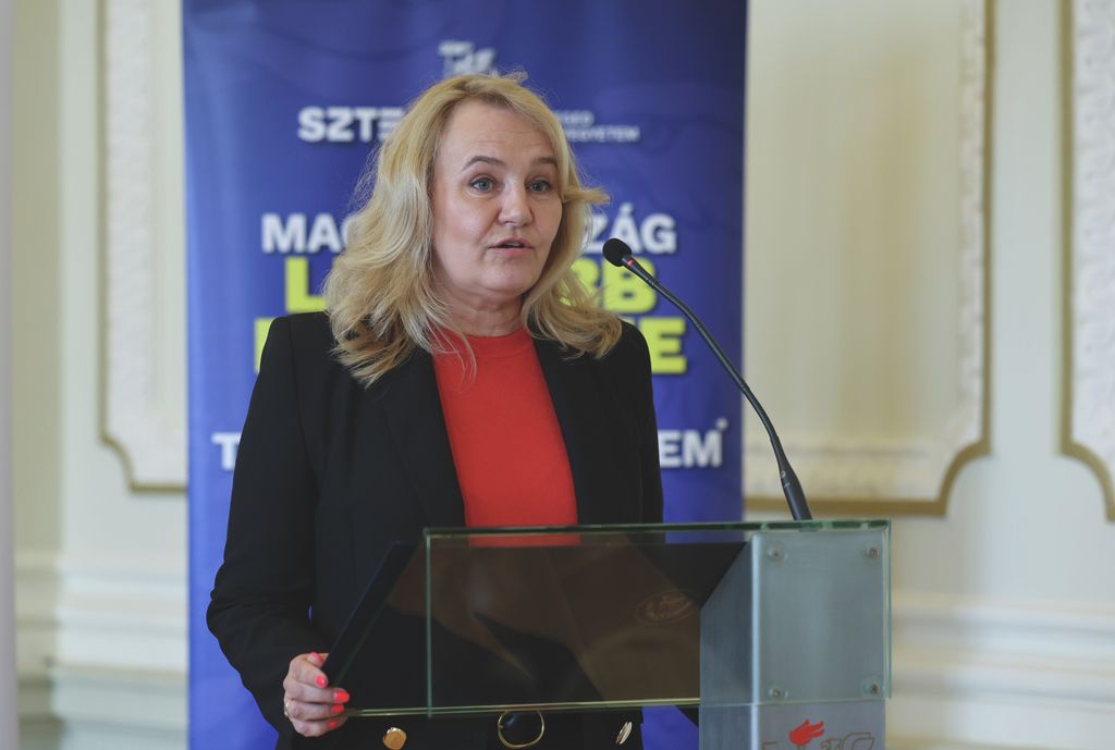 Szeged – 2026.03.24. Zirzen Janka ösztöndíjak átadása az SZTE Rektori dísztermében.
Képen: 
Fotó: Karnok Csaba (KC) – Délmagyarország (DM)