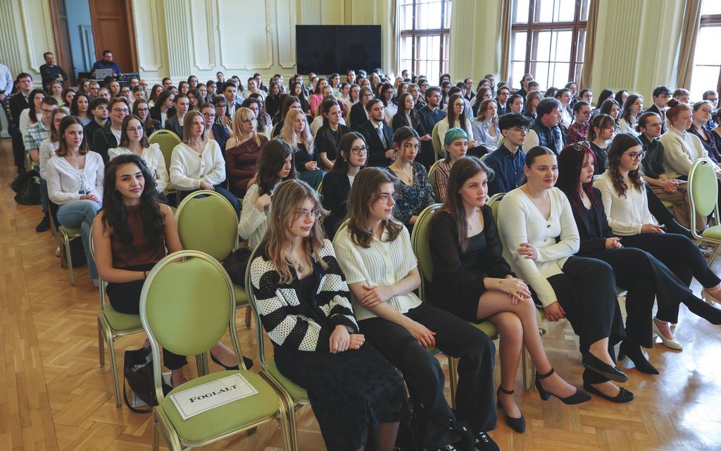 Szeged – 2026.03.24. Zirzen Janka ösztöndíjak átadása az SZTE Rektori dísztermében.
Képen: 
Fotó: Karnok Csaba (KC) – Délmagyarország (DM)