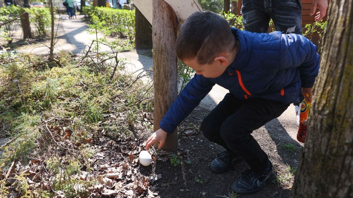 Tömegek rohanták meg a Szegedi Vadasparkot – mindenki a rejtett tojásokat kereste