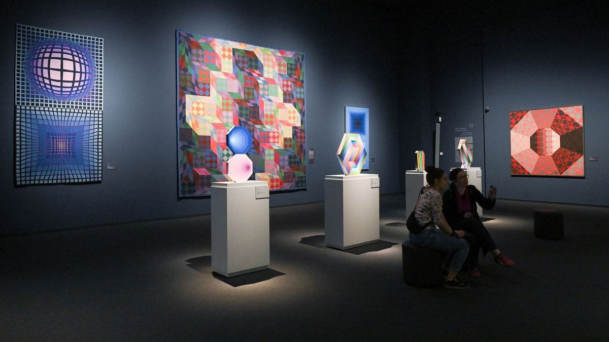 Több mint 140 művel nyílik meg Victor Vasarely monumentális életműtárlata Budapesten