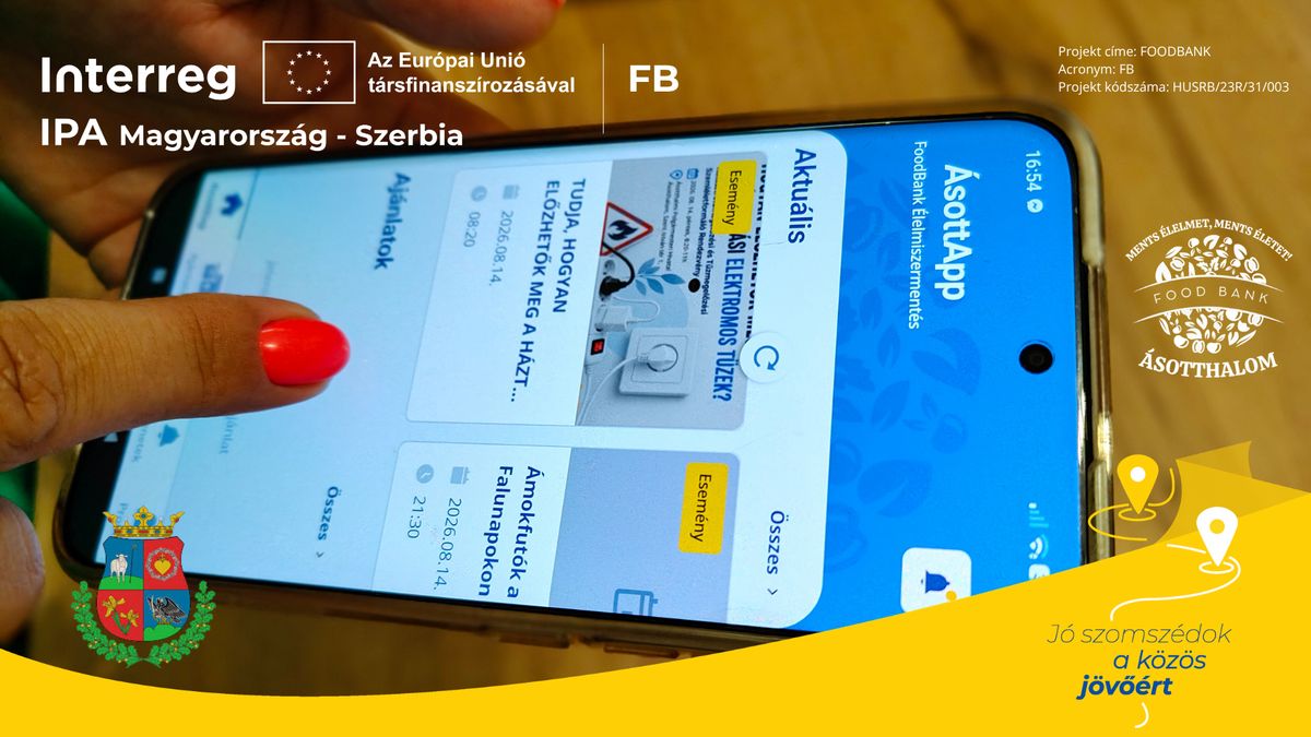 Ásottapp - élelmiszermentő segítő applikáció készült Ásotthalom