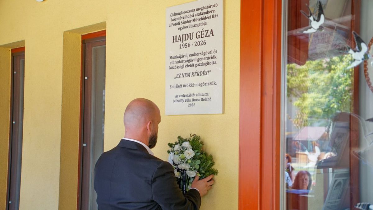 Aki egész életében Dorozsmát szolgálta – emléktáblát kapott Hajdu Géza + fotók, videó