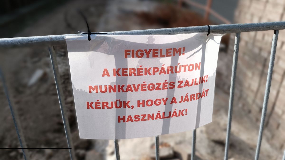 Két munka egyszerre nehezíti a közlekedést a makói belvárosban