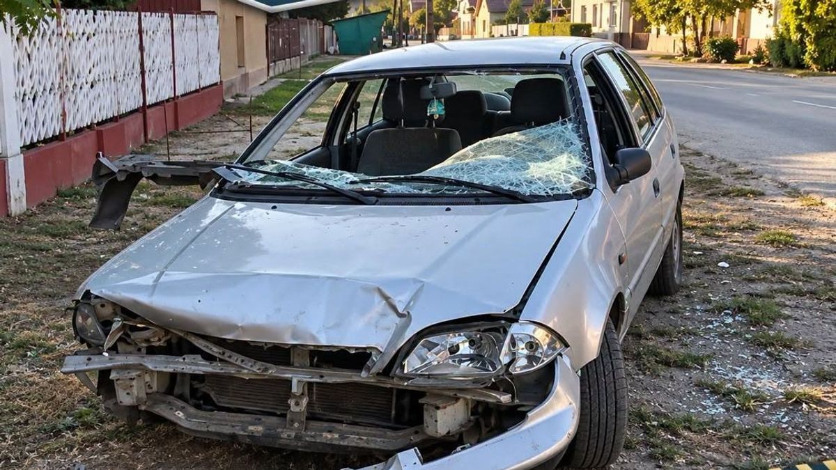 Lapáttal esett neki a parkoló autónak, 300 ezres kárt hagyott maga után