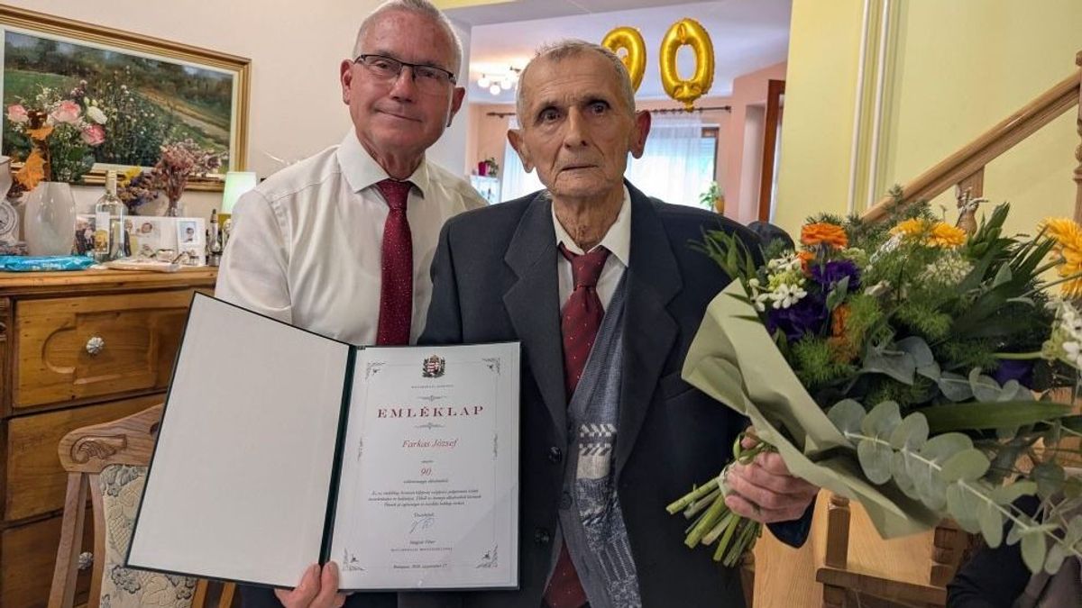 90 éves lett Józsi bácsi, a polgármester is felköszöntötte